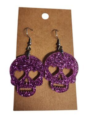 Violet Vixen Spark Acrylic Drop Earrings